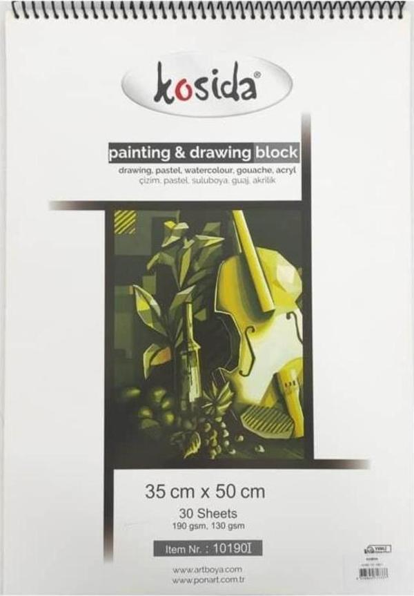 Ponart Kosida Painting & Drawing Blok 35x50 cm 190 gr 30 yp - Image 1