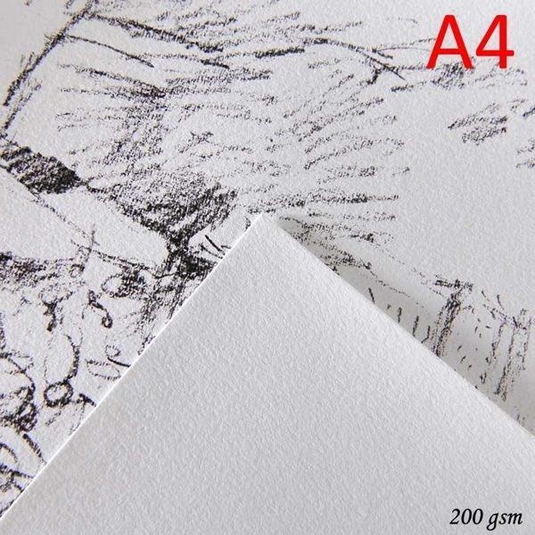 Canson 1557 Dessin JA Beyaz Resim/Çizim Kağıdı 200 gr. A4 10 Adet - Image 1
