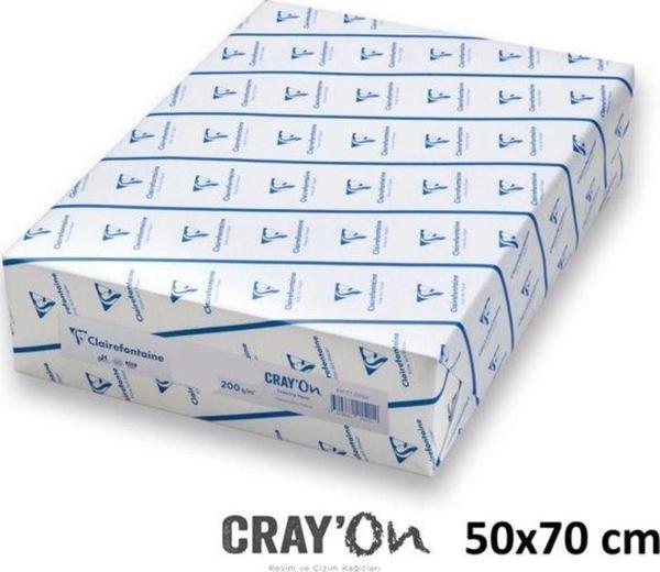 Clairefontaine Cray'on Resim Kağıdı 200 gr 50x70 cm 125'li Paket - Image 1