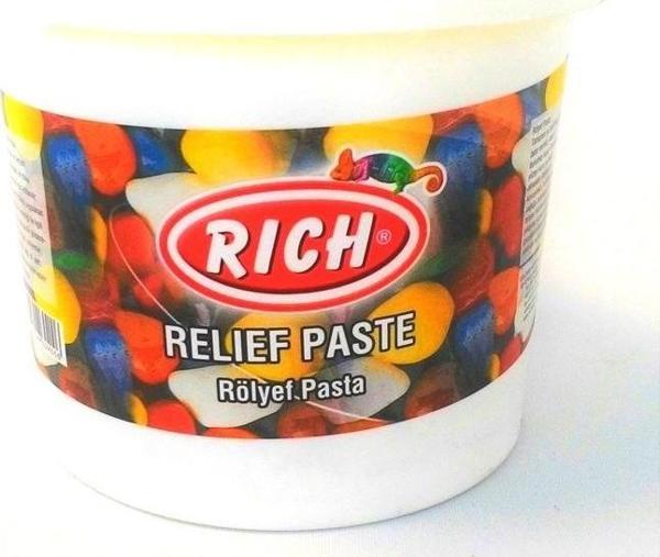 Rich Klasik Rölyef Pasta BEYAZ 1200 gr. - Image 1