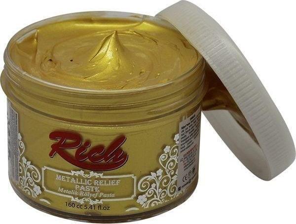 Rich Metalik Rölyef Pasta 150 cc. ALTIN - Image 1