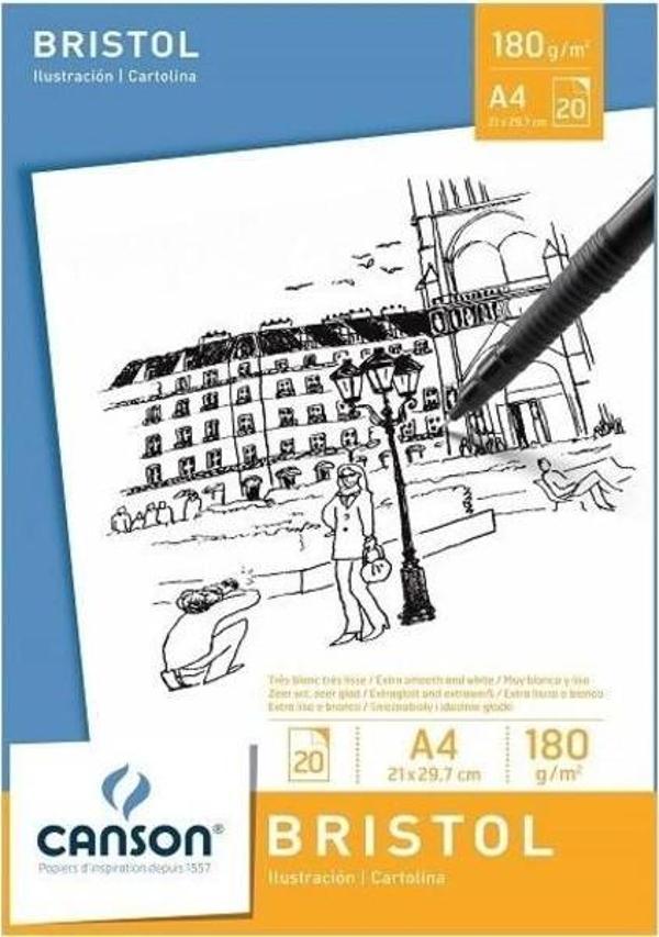 Canson Bristol Pad 180 gr. A4 20 yp. - Image 1