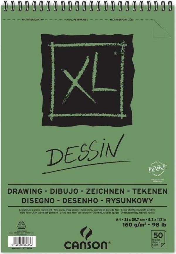 Canson XL Dessin Çizim Defteri 160 gr. A4 50 yp. - Image 1