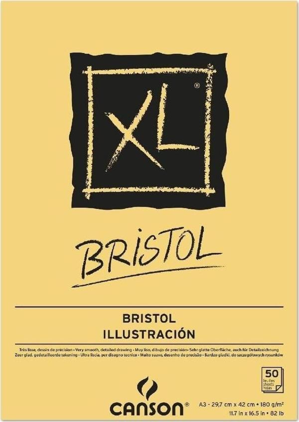Canson XL Bristol Defter Blok 180 gr. A3 50 Sayfa - Image 1