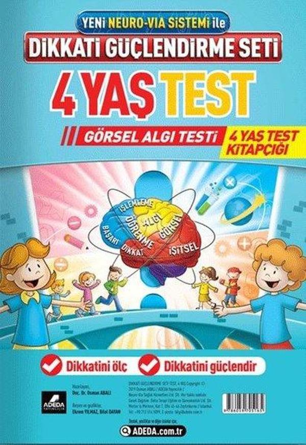 Yeni Neuro-Via Sistemi İle Dikkati Güçlendirme Seti 4 Yaş Test-Görsel Algı Testi - Adeda Yayıncılık - Image 1