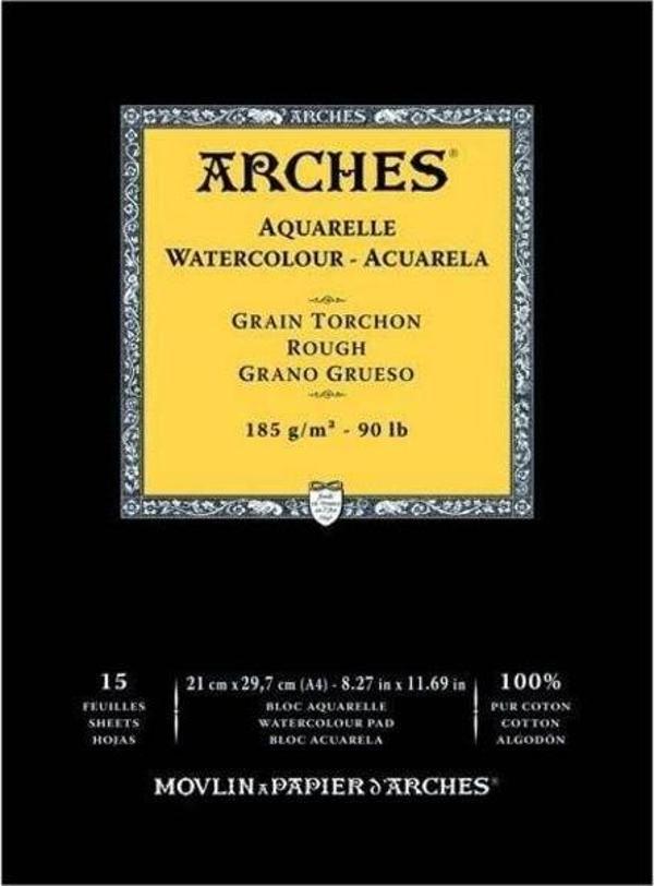 Arches Suluboya Defteri Rough Natural White 185 gr A4 15 Sayfa - Image 1