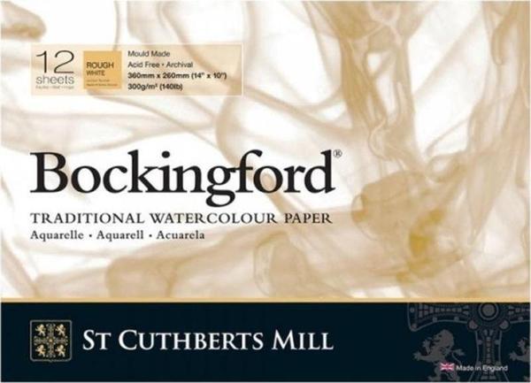St Cuthberts Mill Bockingford Suluboya Blok Rough 300 gr 360x260mm 12 yp - Image 1