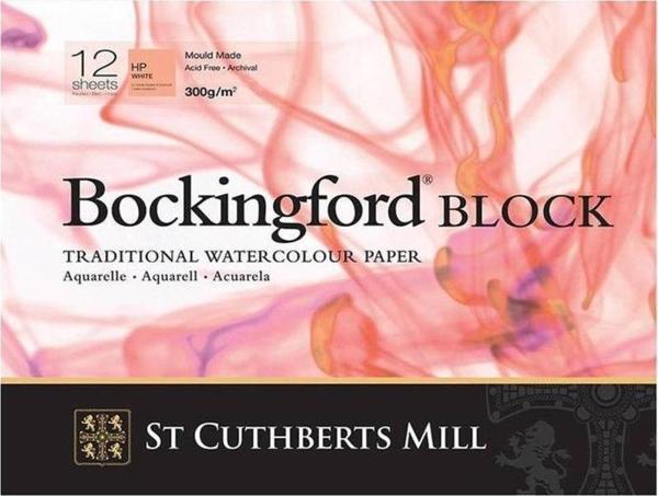 St Cuthberts Mill Bockingford Suluboya Blok Hot Pres 300 gr 180x130mm 12 yp - Image 1