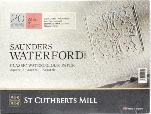 St Cuthberts Mill Saunders Waterford Suluboya Blok Hot Pres 300 gr 310x230mm 20 yp - Image 1