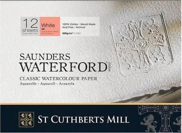 St Cuthberts Mill Saunders Waterford Suluboya Blok Hot Pres 300 gr 410x310mm 20 yp - Image 1