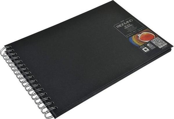 Fabriano Blackbook Landscape Siyah Kağıt Çok Amaçlı Defter 190 gr. A4 40 yp. - Image 1