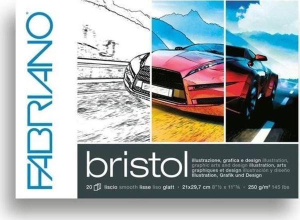 Fabriano Bristol Pad 250 gr. A4 Çok Amaçlı Blok 20 yp. - Image 1