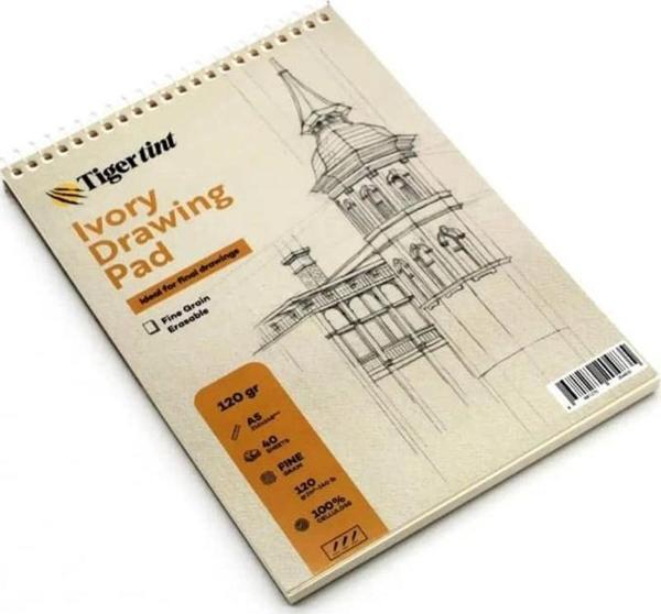 Tigertint Ivory Kağıt Eskiz Defteri A5 120 gr 40 yp  - Image 1
