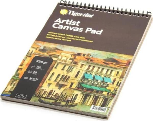 Tigertint Artist Canvas Pad Tuval Defteri A5 10 Yaprak - Image 1