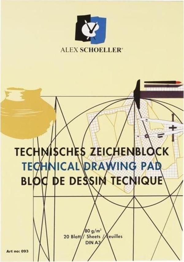 Alex Schoeller (Antetli) Teknik Resim Defteri A3 - Image 1