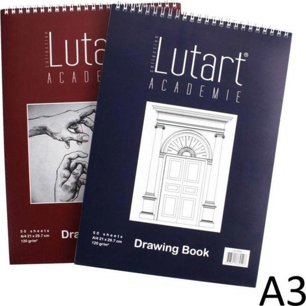 Lutart Drawing Book Eskiz Defteri A3 120 gr. 50 Sayfa - Image 1