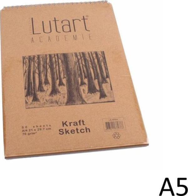 Lutart Kraft Sketch Blok 70 gr. 50 Sayfa A5 - Image 1