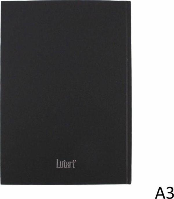 Lutart Sketchbook Sert Kapak 100 gr. 100 Sayfa A3 Siyah - Image 1
