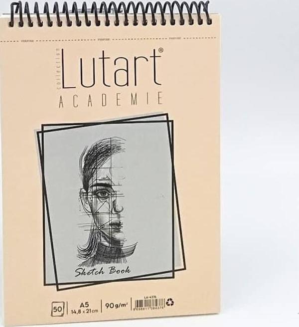 Lutart Akademie Spiralli Eskiz Defteri 90 gr Ivory A5 50 Yaprak - Image 1