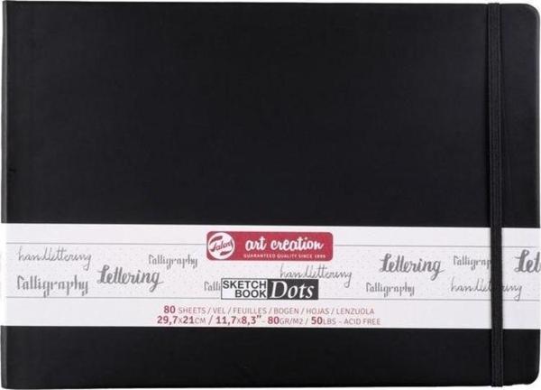 Talens Art Creation Sketchbook Dots Noktalı Eskiz Defteri Yumuşak Kapak 80 gr 29,7x21 cm 80 yp Yatay - Image 1
