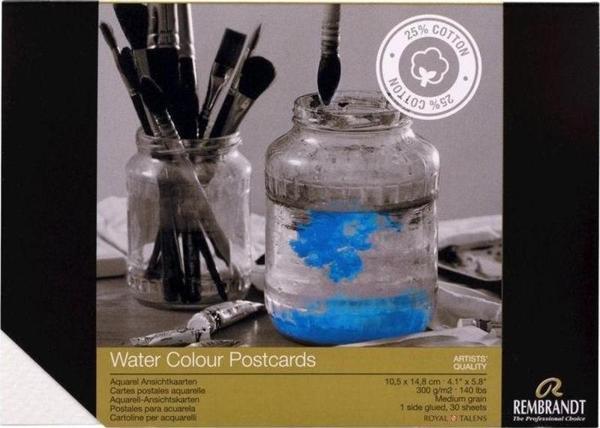 Talens Rembrandt Suluboya Kartpostal Blok 300 gr 10,5x15 cm 15 yp - Image 1