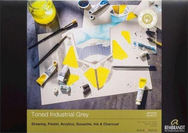 Talens Rembrandt Toned Industrial Grey Çok Amaçlı Sanatsal Blok 180 gr A3 50 yp - Image 1