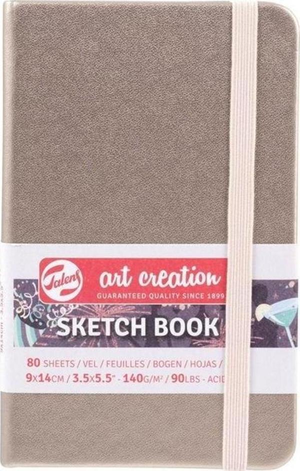 Talens Art Creation Sketchbook Sert Kapak Eskiz Defteri 140 gr 9x14 cm 80 yp CHAMPAGNE - Image 1