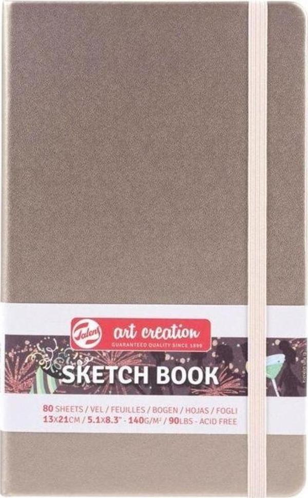 Talens Art Creation Sketchbook Sert Kapak Eskiz Defteri 140 gr 13x21 cm 80 yp CHAMPAGNE - Image 1