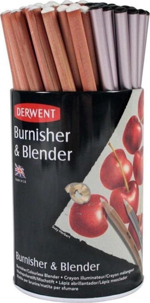 Derwent Burnisher & Blender Parlatıcı ve Karıştırıcı Kalemler 72'li Kap (36'şar Adet)  - Image 1