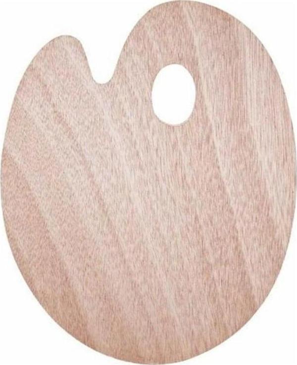 Brons Ahşap Resim Paleti 25x30 cm  - Image 1