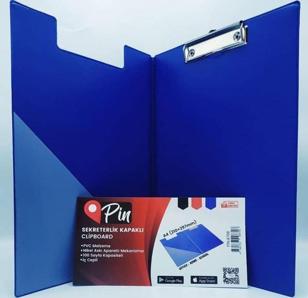 Pin A4 Kapaklı Sekreterlik Mavi - Image 1