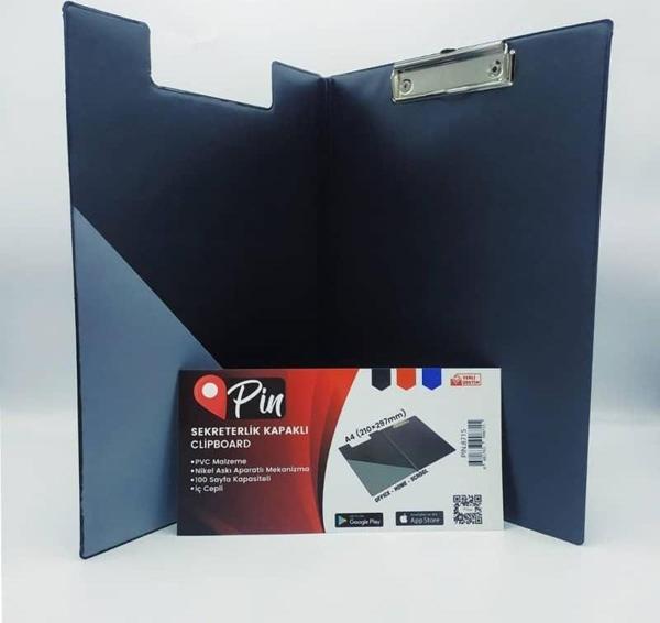 Pin A4 Kapaklı Sekreterlik Siyah - Image 1