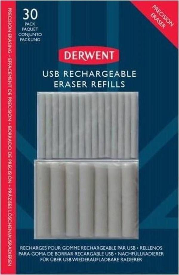 Derwent Usb Şarjlı Elektrikli Silgi Yedeği 30'lu - Image 1