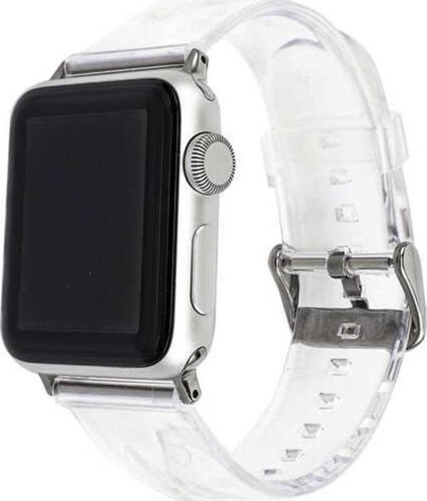 ​​​Apple Watch 42mm KRD-13 Şeffaf Silikon Kordon - Image 1