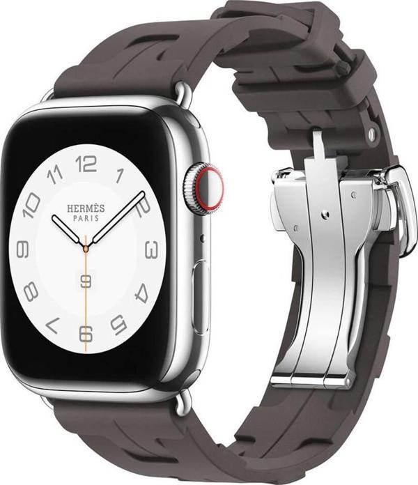 Apple Watch 38mm Spor Görünümlü Zore KRD-94 Silikon Kordon - Image 1