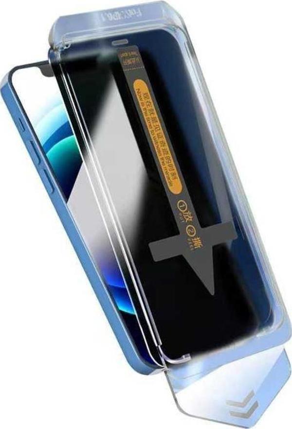 Apple iPhone 11 Hayalet Ekran Koruyucu Zore Süper Fast Anti-Dust Privacy Toz Önleyici Temperli Ekran Filmi - Image 1