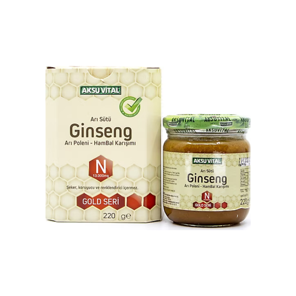 Aksu Vital Ginseng Arı Sütü Hambal Karışımı 220 gr - Image 1