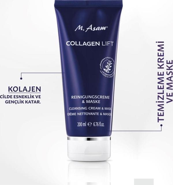M.Asam Collagen Lift Yüz Temizleme Kremi ve Maske 200 ml - Image 1