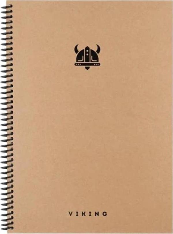 Keskin Color Viking Sert Kapak Spiralli Defter 20x28 cm 100 yp Kareli - Image 1