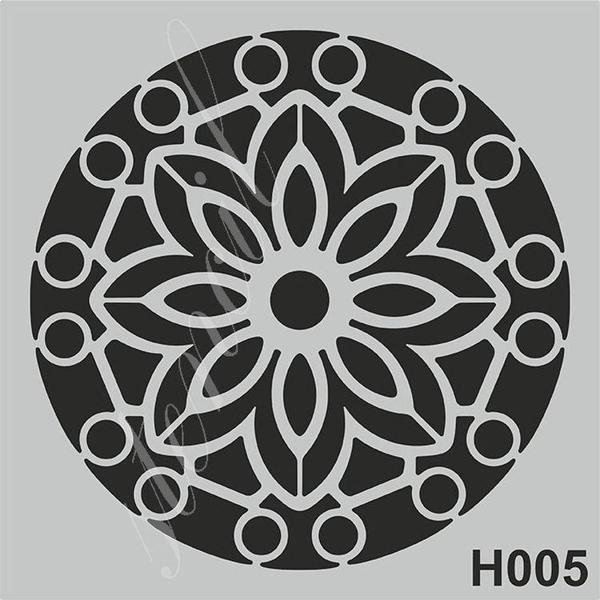 Mood Stencil H005 Stencil Boyama Şablonu 25x25 cm. - Image 1