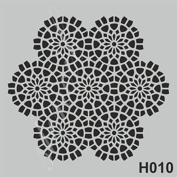 Mood Stencil H010 Stencil Boyama Şablonu 25x25 cm. - Image 1