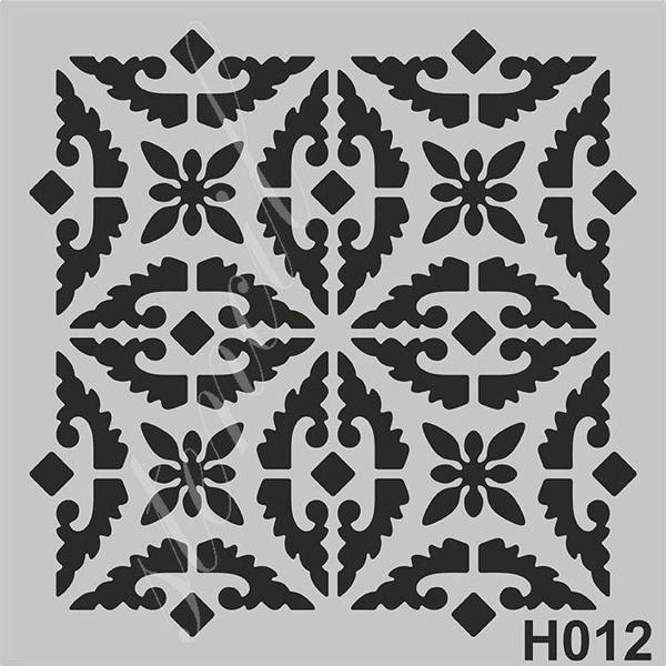 Mood Stencil H012 Stencil Boyama Şablonu 25x25 cm. - Image 1
