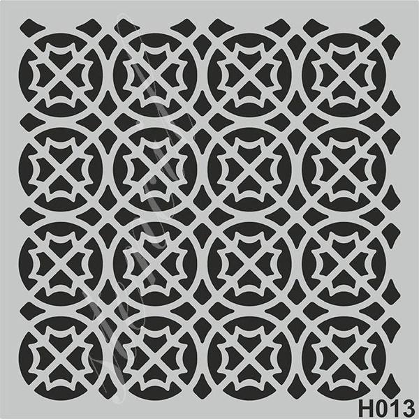 Mood Stencil H013 Stencil Boyama Şablonu 25x25 cm. - Image 1