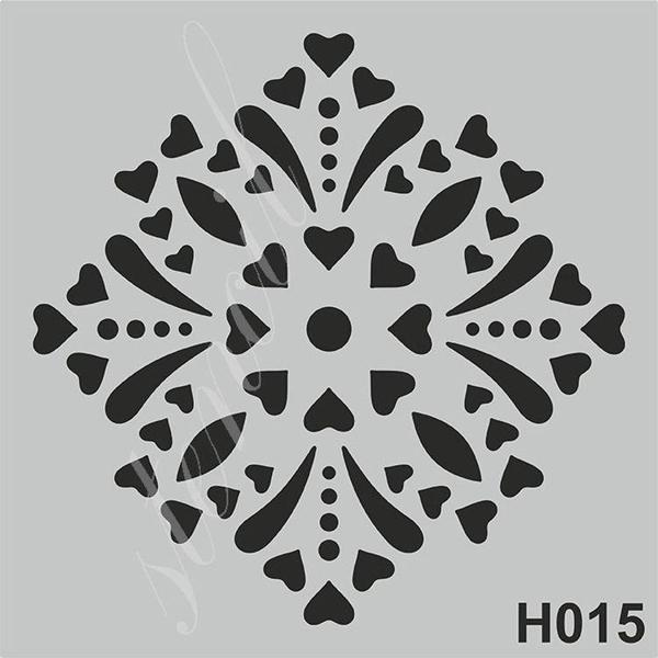Mood Stencil H015 Stencil Boyama Şablonu 25x25 cm. - Image 1