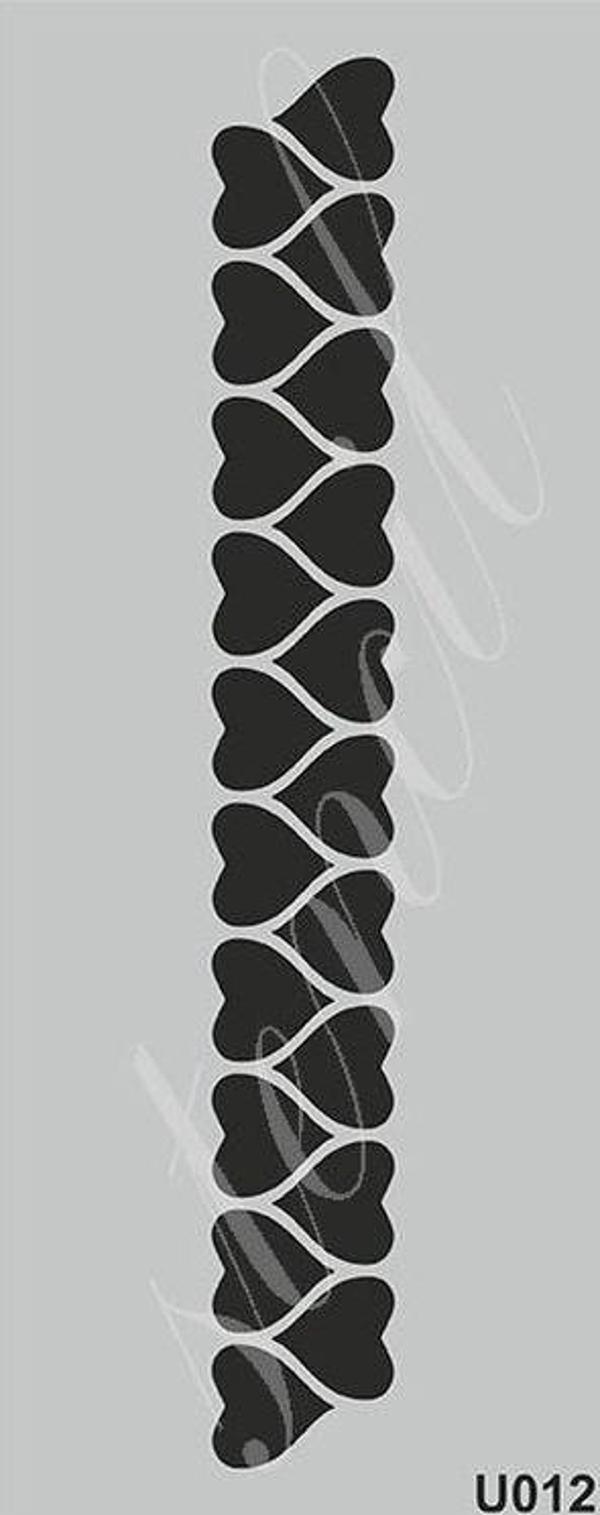 Mood Stencil Boyama Şablonu 10x25 cm. U012 - Image 1