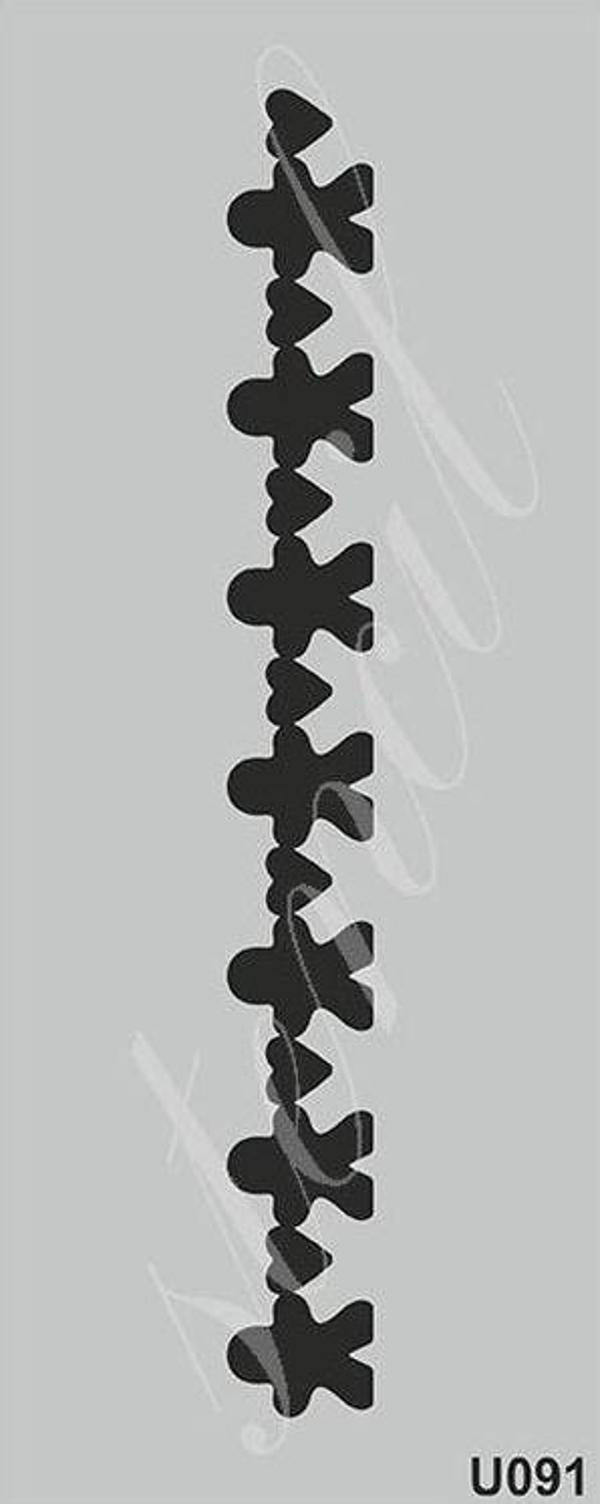 Mood Stencil Boyama Şablonu 10x25 cm. U091 - Image 1