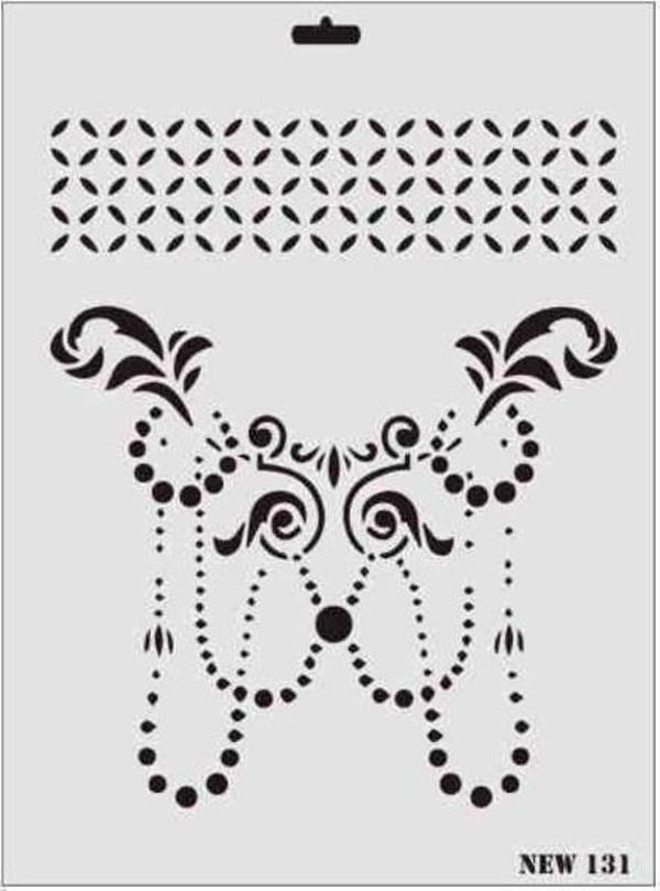 Rich Stencil Boyama Şablonu 25x35 cm. NEW-131 - Image 1