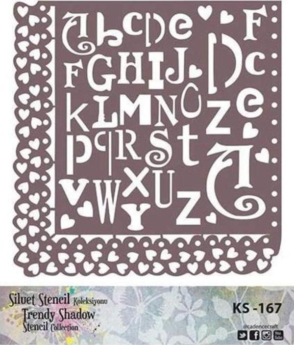 Cadence Siluet (Kenarsız) Stencil KS-167 - Image 1