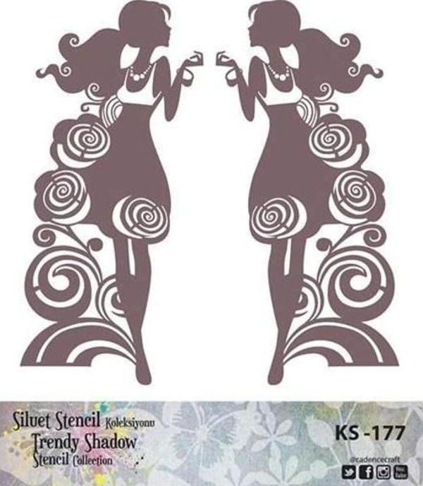 Cadence Siluet (Kenarsız) Stencil KS-177 - Image 1