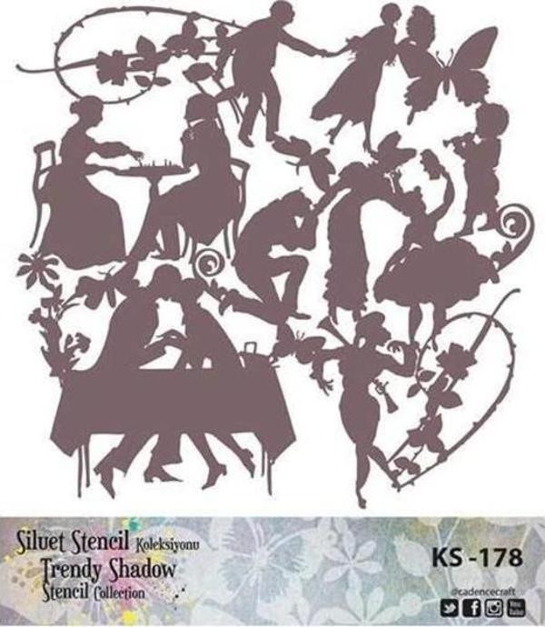 Cadence Siluet (Kenarsız) Stencil KS-178 - Image 1